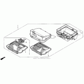 Схема узла: Воздушный фильтр case set 90 для Honda GL1500 Gold Wing Special Edition