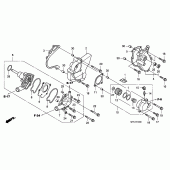 Схема вузла: Водяний насос для Honda CB1000 CB1000R