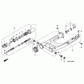 Схема узла: Задний рычаг (Маятник) для Honda ST1100 Pan-European