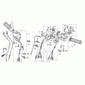 Схема узла: Se handle switch + cables для Honda GL1500 Gold Wing Special Edition