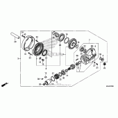 Схема вузла: Final driven gear для Honda VT750 Shadow Aero