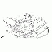Схема вузла: Задній важіль (Маятник) для Honda CBR1000 CBR1000RR (ABS) Fireblade