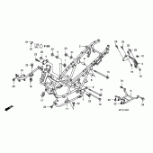 Схема вузла: Рама для Honda FJS400 Silver Wing
