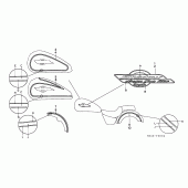 Схема вузла: Stripe / mark (VT1100C2) для Honda VT1100 Shadow ACE