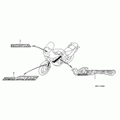 Схема вузла: Label read the manual для Honda XL1000V Varadero