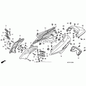 Схема вузла: Body cover для Honda FSC600 Silver Wing