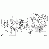Схема вузла: Side cover + tools + combination switch для Honda VT1300 Stateline