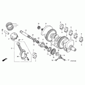 Схема вузла: Колінчастий вал & Поршень для Honda CB1000 CB1000R
