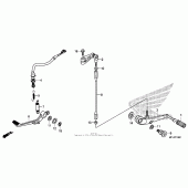 Схема узла: Лапка тормоза & Лапка переключения для Honda CBR600 CBR600RR