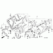 Схема вузла: Нижній обтічник (CBR1000RR4 / 5) для Honda CBR1000 CBR1000RR Fireblade