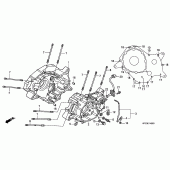 Схема вузла: Картер двигуна для Honda XL125 Varadero