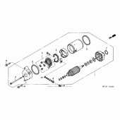Схема узла: Стартер электрический для Honda ST1300 Pan-European