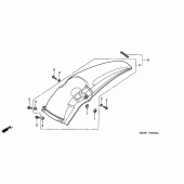 Схема узла: Заднее крыло для Honda CR250