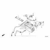 Схема вузла: Акумулятор для Honda CRF125 CRF125F