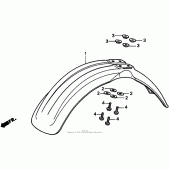 Схема узла: Переднее крыло для Honda CR250