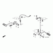 Схема вузла: Педаль (Лапка) для Honda CB600F Hornet