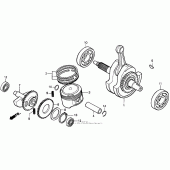 Схема узла: Коленчатый вал для Honda XR250