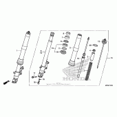 Схема вузла: Вилка передньої осі для Honda CB1000 CB1000R