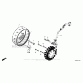 Схема вузла: Генератор для Honda CBR500 CBR500R