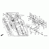 Схема вузла: Задній амортизатор для Honda CRF450 CRF450X