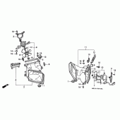 Схема узла: Вентилятор для Honda GL1500 Gold Wing Special Edition