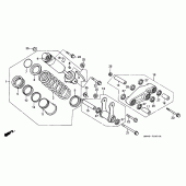 Схема узла: Задняя подвеска (2) для Honda CBR600 CBR600F Hurricane