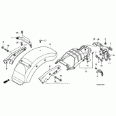 Схема узла: Заднее крыло для Honda VT750 Shadow Spirit