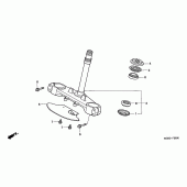 Схема узла: Рулевая траверса для Honda XL650 Transalp