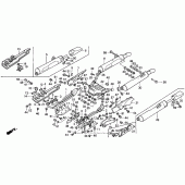 Схема узла: Выхлопная система для Honda GL1500 Gold Wing Aspencade