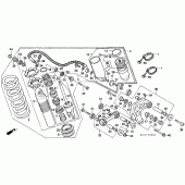 Схема узла: Задняя подвеска для Honda XR250