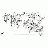 Схема вузла: Middle Cowl для Honda CRF1000 Africa Twin