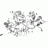 Схема вузла: Електрообладнання для Honda VT750 Shadow Deluxe