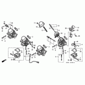 Схема узла: Карбюратор (COMPONENT PARTS) (1) для Honda CB600F Hornet