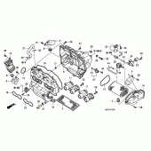 Схема вузла: Повітряний фільтр для Honda CBF600