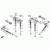 Схема узла: Распредвал и Клапан для Honda XL600 Transalp