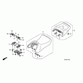 Схема узла: Сиденье для Honda ST1300 Pan-European