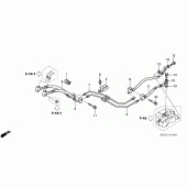 Схема узла: Задний тормозной шланг (ST1300A) для Honda ST1300 Pan-European