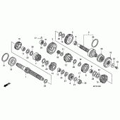 Схема вузла: Трансмісія для Honda CB1300 Super Four