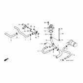 Схема вузла: Водяний насос (ST1100PP / PS) для Honda ST1100 Pan-European Police