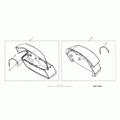 Схема вузла: Leather saddlebags (vt1300ct) для Honda VT1300 Interstate