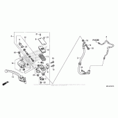 Схема вузла: Передній гальмівний циліндр для Honda VFR1200 Crosstourer