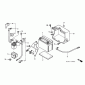 Схема вузла: Акумулятор для Honda XL650 Transalp