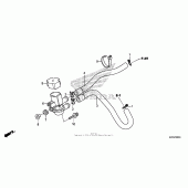 Схема вузла: Air injection solenoid valve для Honda CRF250 CRF250L