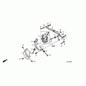 Схема вузла: Front power unit (CBR600RA) для Honda CBR600