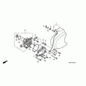 Схема вузла: Водяний насос для Honda VT600 Shadow VLX