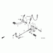 Схема узла: Педаль(Лапка) для Honda NT700 Deauville