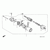 Схема узла: Стартер электрический для Honda CB600F Hornet