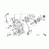 Схема узла: Сцепление cover (CBF600S8/SA8/N8/NA8) для Honda CBF600