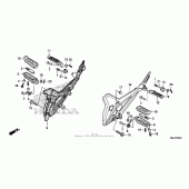 Схема вузла: Підніжки для Honda NC700