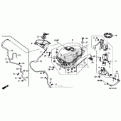 Схема вузла: Паливний бак для Honda CTX700